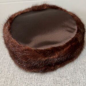 Luxurious Dark Brown Women's Fur Hat